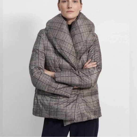 Theory
Glen Plaid Shawl Puffer Coat - Picture 2 of 5